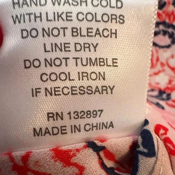 Rose + Olive vneck ruffle collar sleeveless multicolor top - Picture 7 of 7